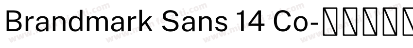 Brandmark Sans 14 Co字体转换